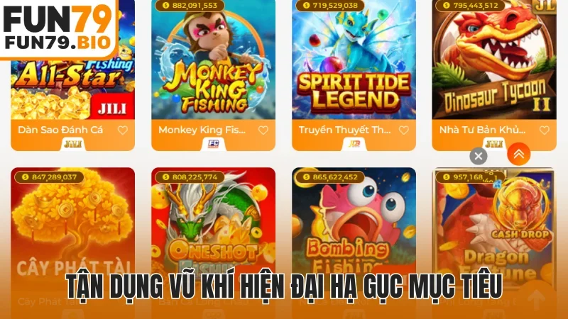 Tận dụng vũ khí hiện đại hạ gục mục tiêu